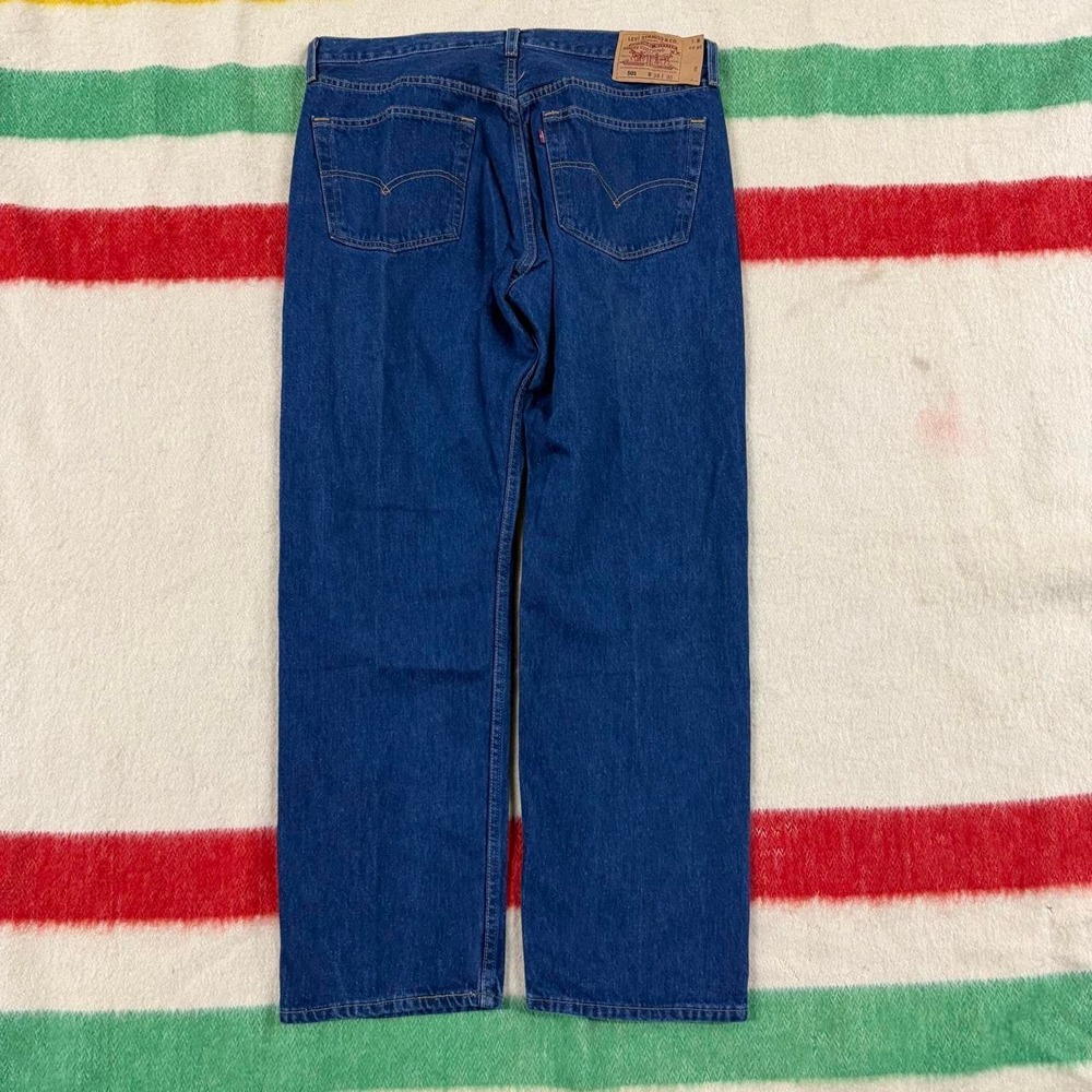 Vintage 90s Levis 501xx Made in USA Blue Straight Leg Jeans 38x30 Fits 36x31